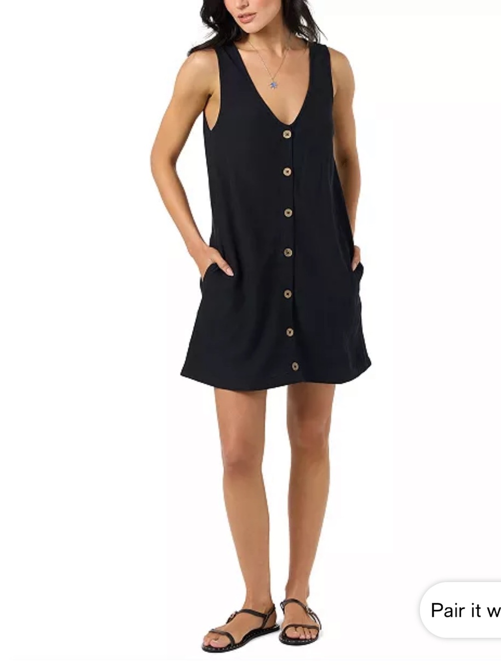 O'Neill Black Sanders Mini Dress